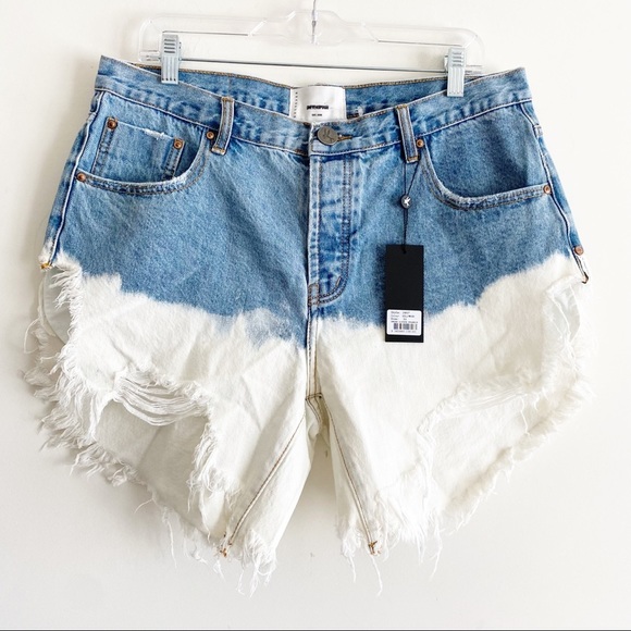 Free People OneTeaspoon Hollywood dip dye Frankies Cutoff Shorts - Picture 4 of 14